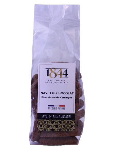 Navettes au Chocolat et Fleur de sel de Camargue - 120g