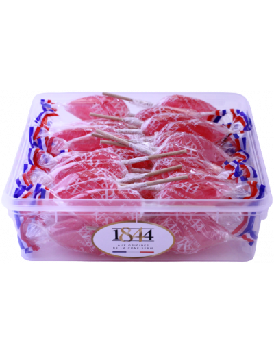 50 Sucettes Framboise - 700g