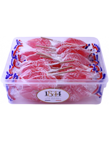 50 Sucettes Framboise - 700g